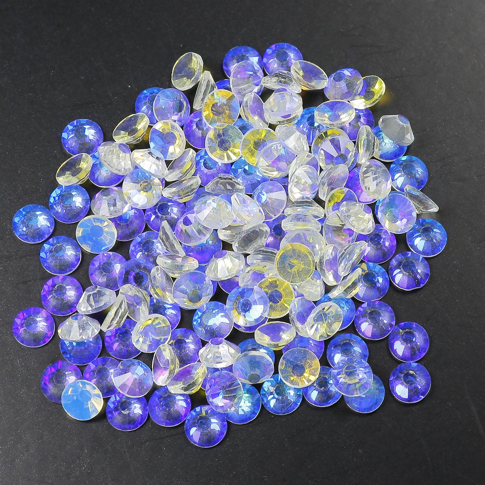 Factory Hot Selling New Color Transparent Aurora Non Hot Fix Rhinestone Nail Art Crystals Stones Crystal Rhinestones