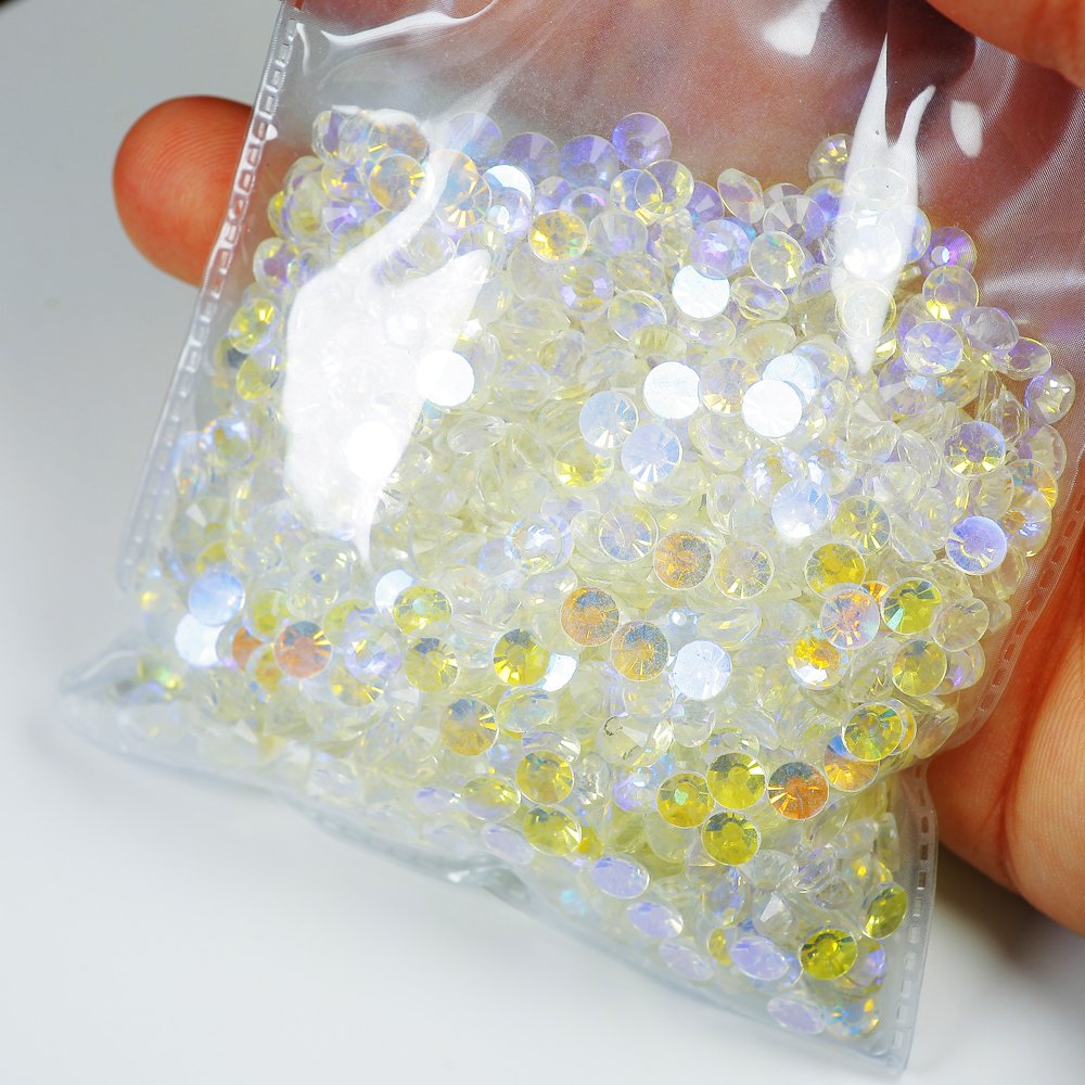Factory Hot Selling New Color Transparent Aurora Non Hot Fix Rhinestone Nail Art Crystals Stones Crystal Rhinestones