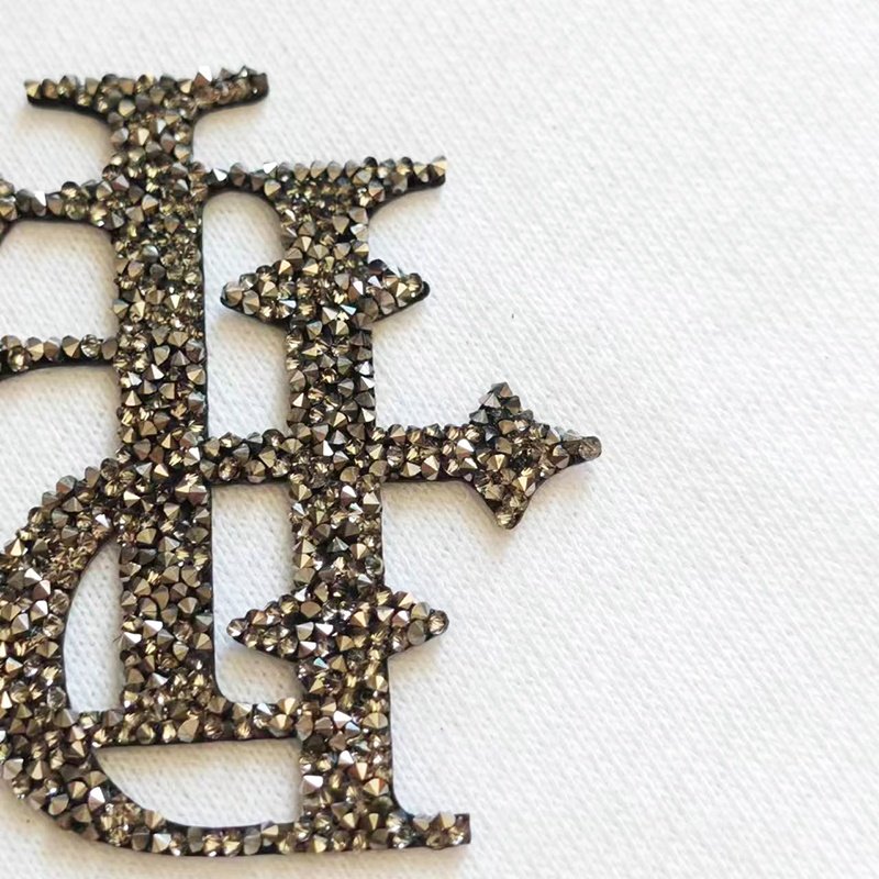 Custom high-quality rhinestone heat transfer labels crystal diamonds clothing accessories for garment
