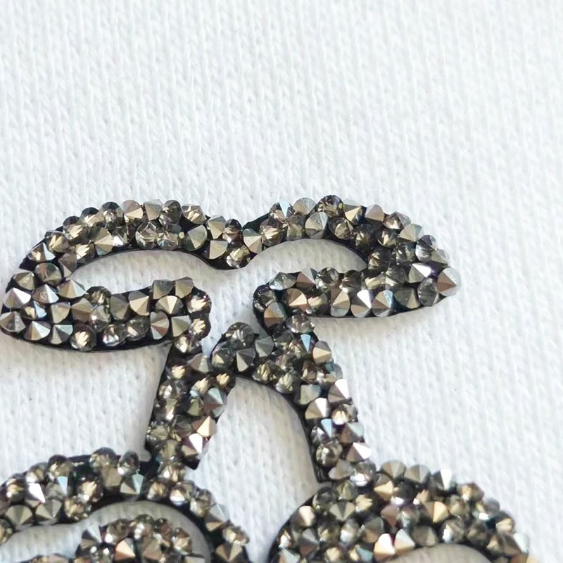 Custom high-quality rhinestone heat transfer labels crystal diamonds clothing accessories for garment