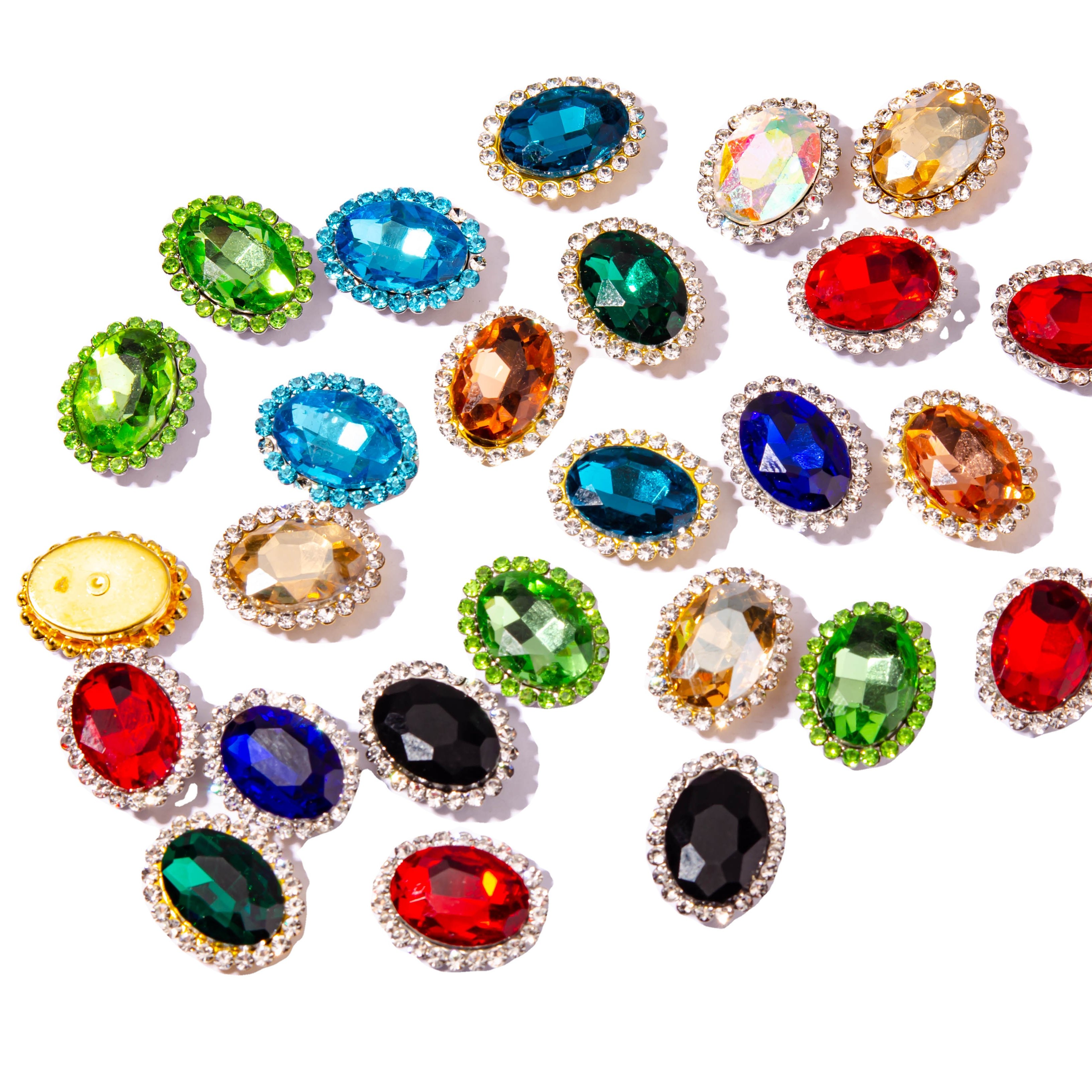 Sewing on crystal rhinestones for DIY fashionable accessories
