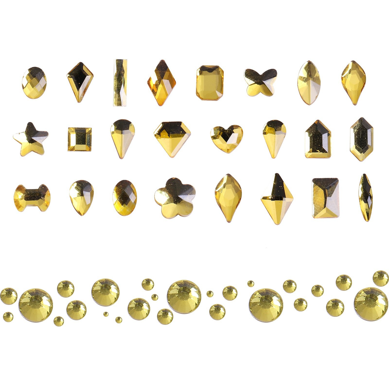 Wholesale Multiple Shapes Crystal AB Nail Art 3D DIY Design Rhinestone Nail Decorations