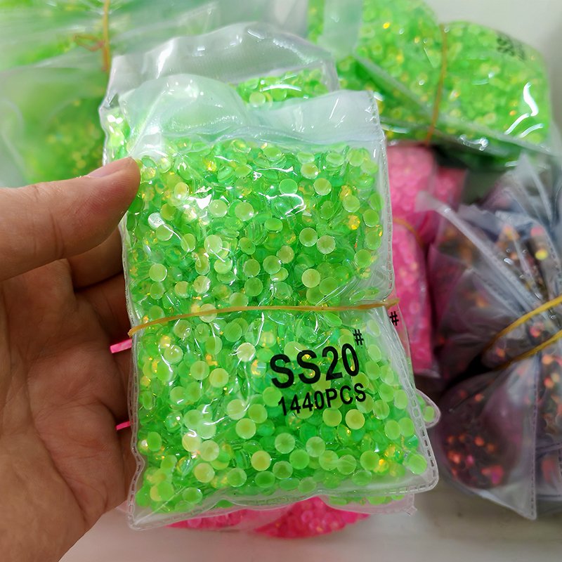 Blinginbox Wholesale New color SS6-SS30 Neon Opal Non Hotfix Rhinestones Crystal for Dress Nail Charms Nail Art Diamond