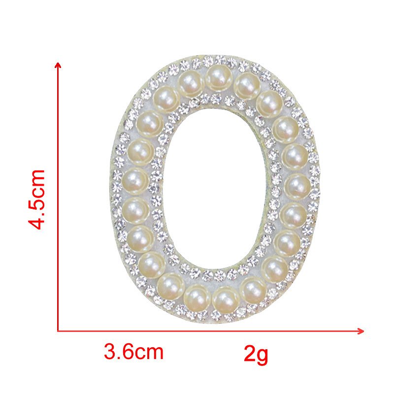 Heat press clothing letter logo bulk custom alphabet iron on trucker hat for clothes bead pearl rhinestone patches for bags