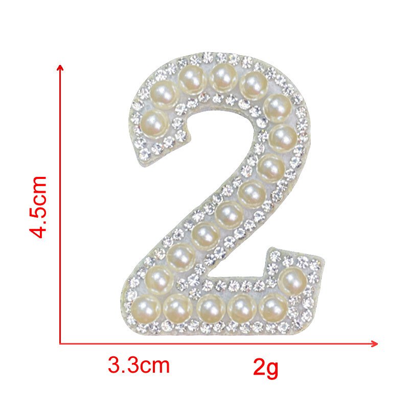 Heat press clothing letter logo bulk custom alphabet iron on trucker hat for clothes bead pearl rhinestone patches for bags
