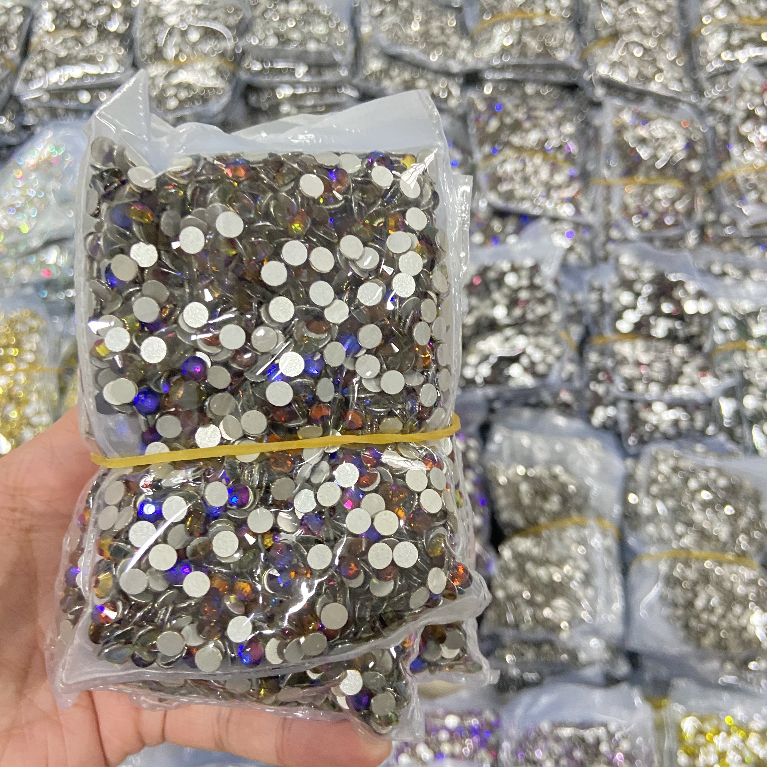Whatstone SS3-SS50 Flat Back Crystal Stones Non Hotfix Strass Glass Rhinestone Wholesale For Nail Stickers Diy 3D Manicure