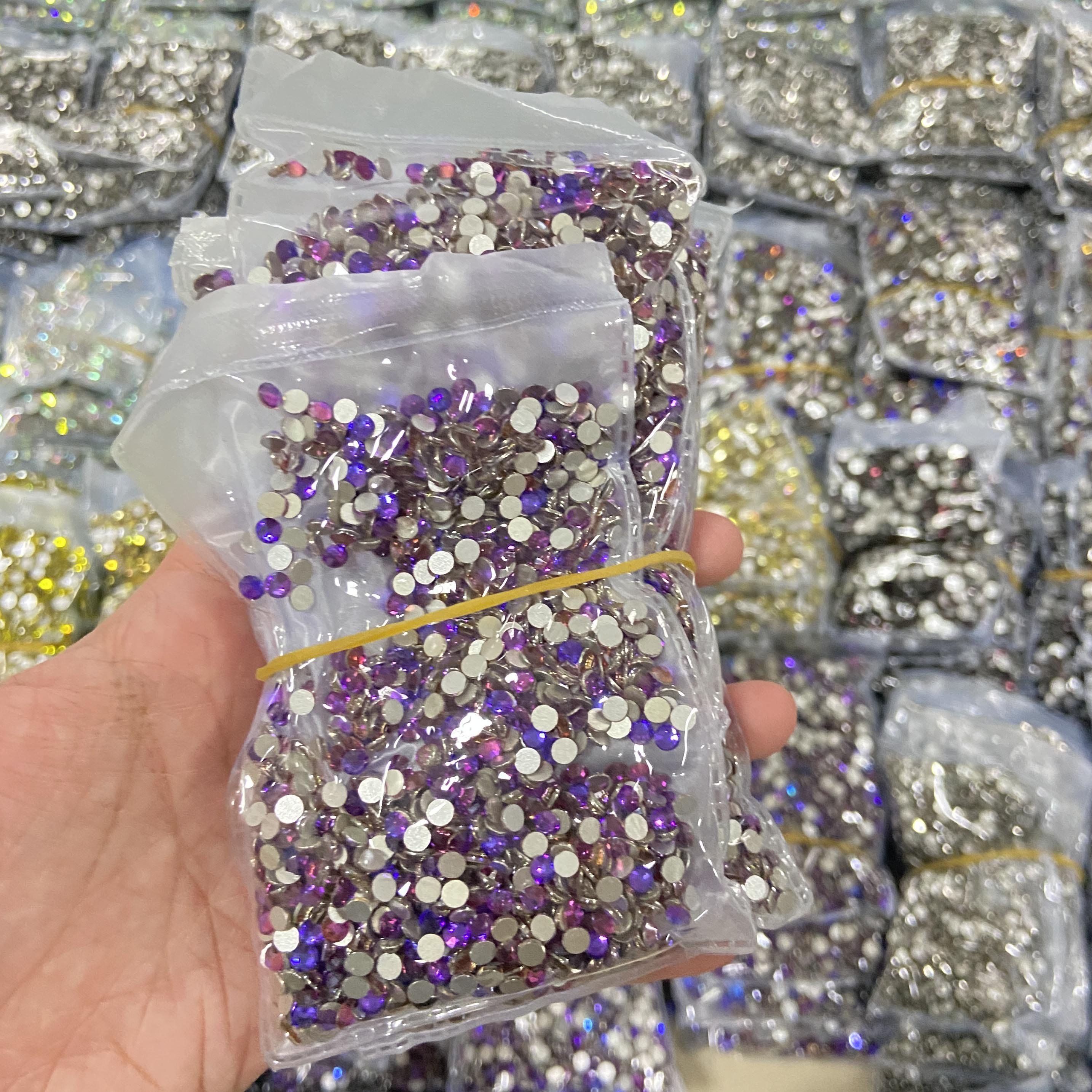 Whatstone SS3-SS50 Flat Back Crystal Stones Non Hotfix Strass Glass Rhinestone Wholesale For Nail Stickers Diy 3D Manicure