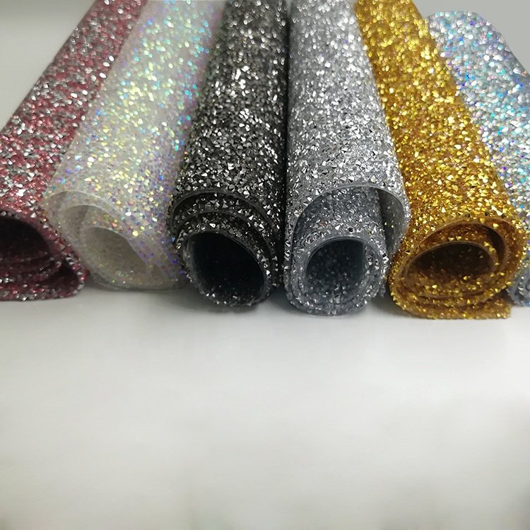 Crystal Mesh Rhinestone Sheets resin Stone hot fix sheet Rhinestone Transfer Sheet Banding Bridal Rhinestone
