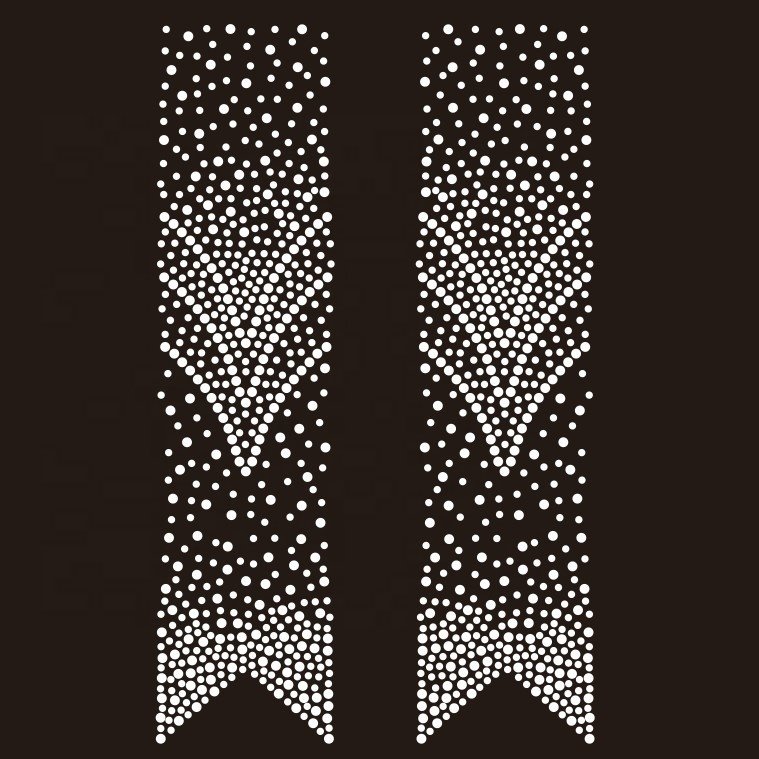 Custom Crystal AB High Quality Cheer Bow Rhinestone Transfer Iron On Crystal Motif Hot Fix Diamond