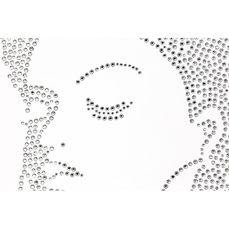 Hotfix Crystal Tshirts Rhinestones Transfer Stickers Custom Glass Artificial Diamond Iron On Rhinestone Heat Transfer Design Diy