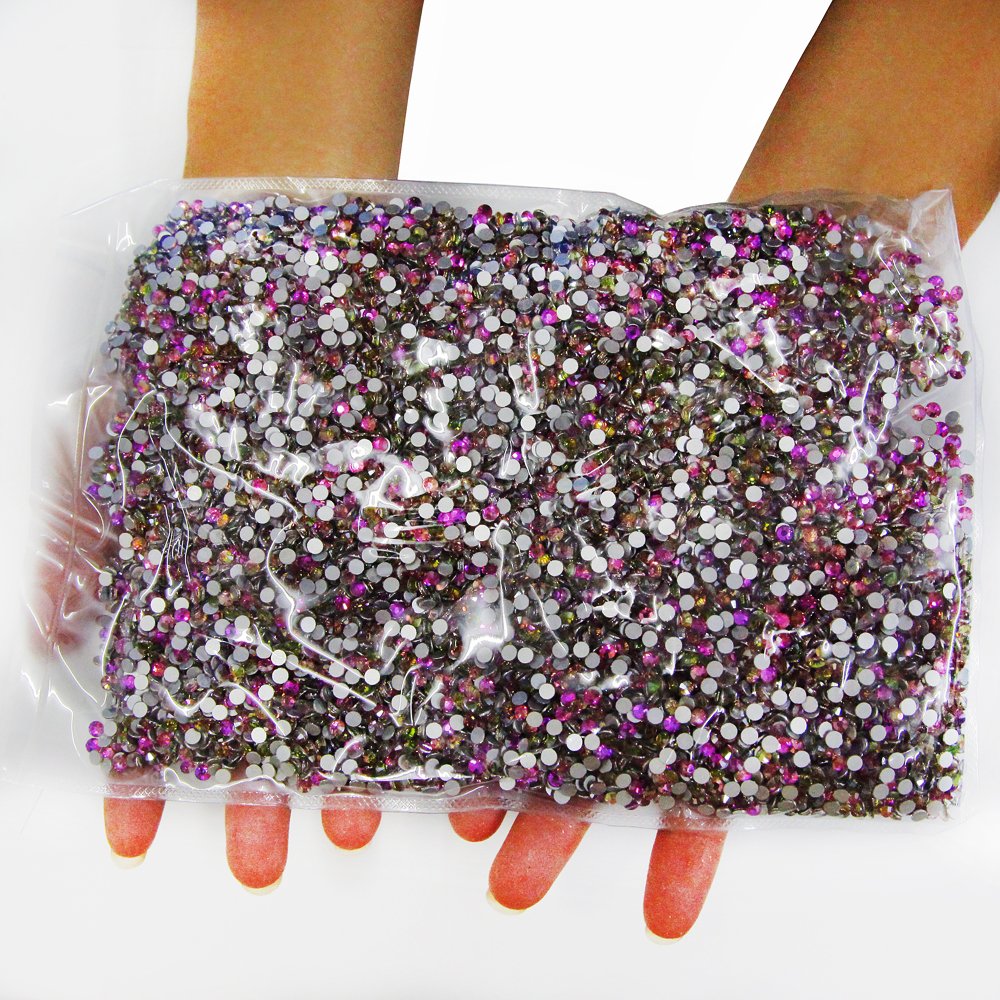 Yantuo wholesaleet lt.siam bulk rhinestones non hot fix Crystal Stone flatback Glass Rhinestones For home decoration, nail art