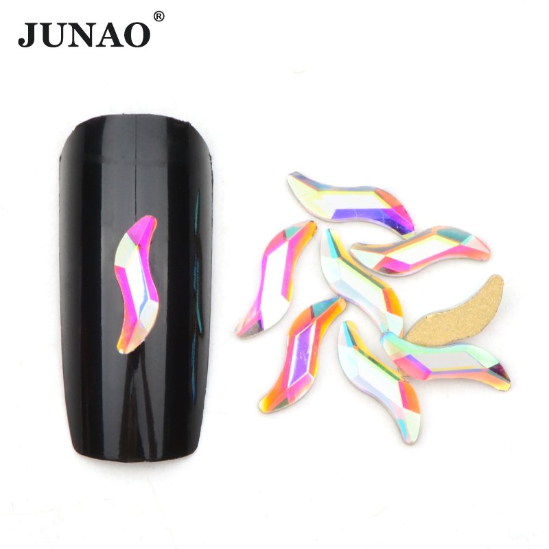 Factory Wholesale Fancy Crystal Stones Non Hot Fix Strass Flatback Glass Nail AB Rhinestone for Nail Art Decoration