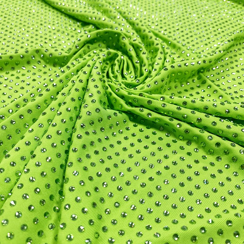 FB003 custom rhinestone fabric fashion beaded fabric crystal rhinestone fabric