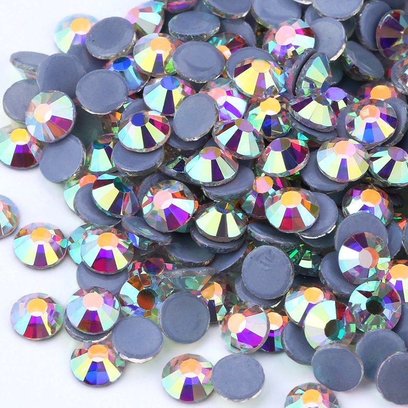 Pujiang Crystal Ab Ss3-ss40 Hot Fix Clear Flatback Strass Sewing Fabric Garment Hotfix transfer rhinestone DMC Stones