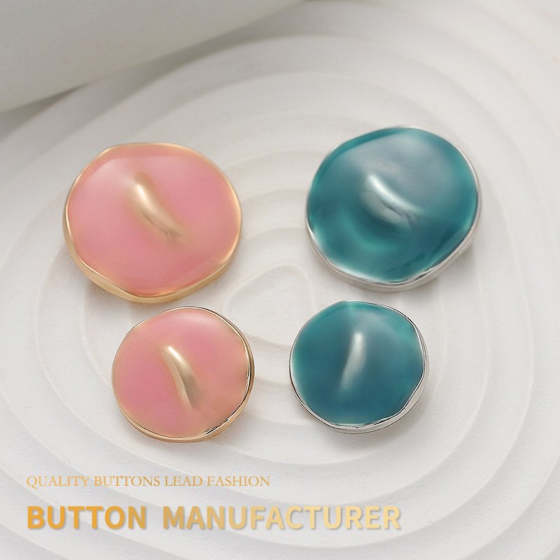 Fashion Sustainable And Temperament Buttons Irregular Shape rhinestones Bright Electroplating Process Buttons