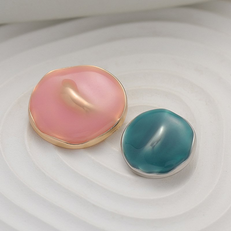 Fashion Sustainable And Temperament Buttons Irregular Shape rhinestones Bright Electroplating Process Buttons