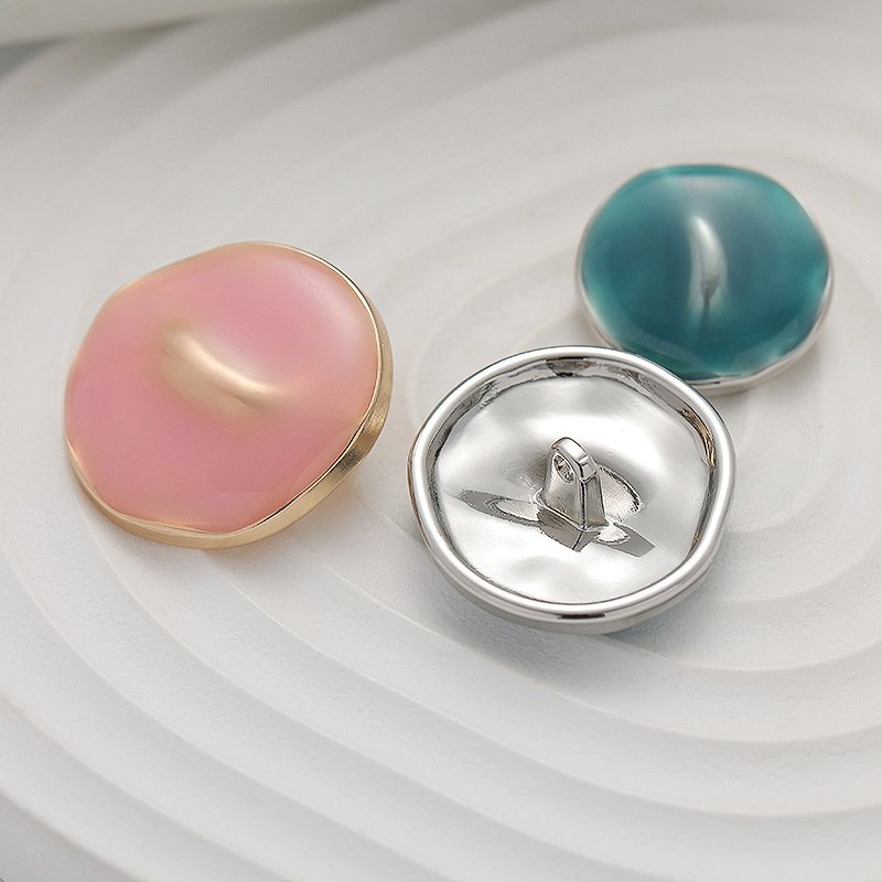 Fashion Sustainable And Temperament Buttons Irregular Shape rhinestones Bright Electroplating Process Buttons