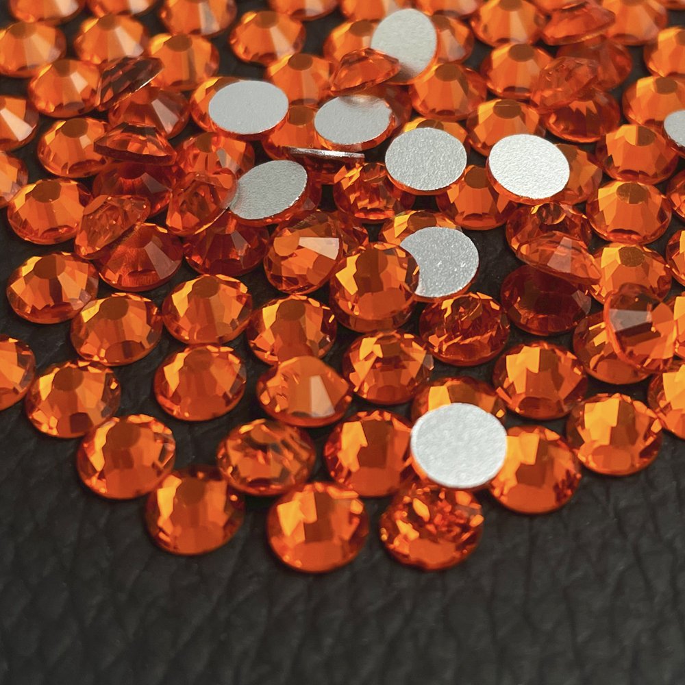 Yantuo wholesale High quality SS10 SS12 SS16 SS20 Hyacint non hot fix flatback glass strass rhinestone For nail decoration