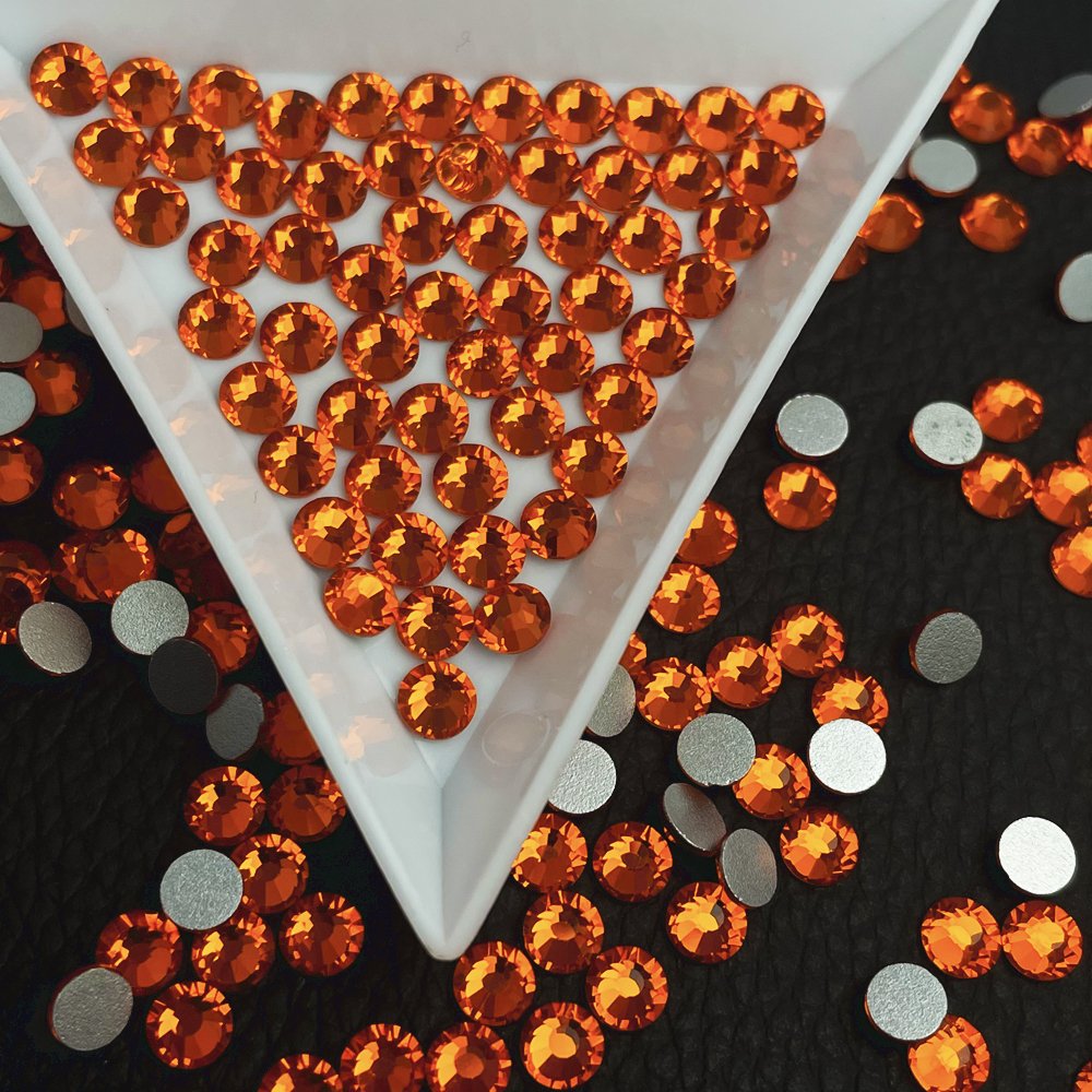 Yantuo wholesale High quality SS10 SS12 SS16 SS20 Hyacint non hot fix flatback glass strass rhinestone For nail decoration