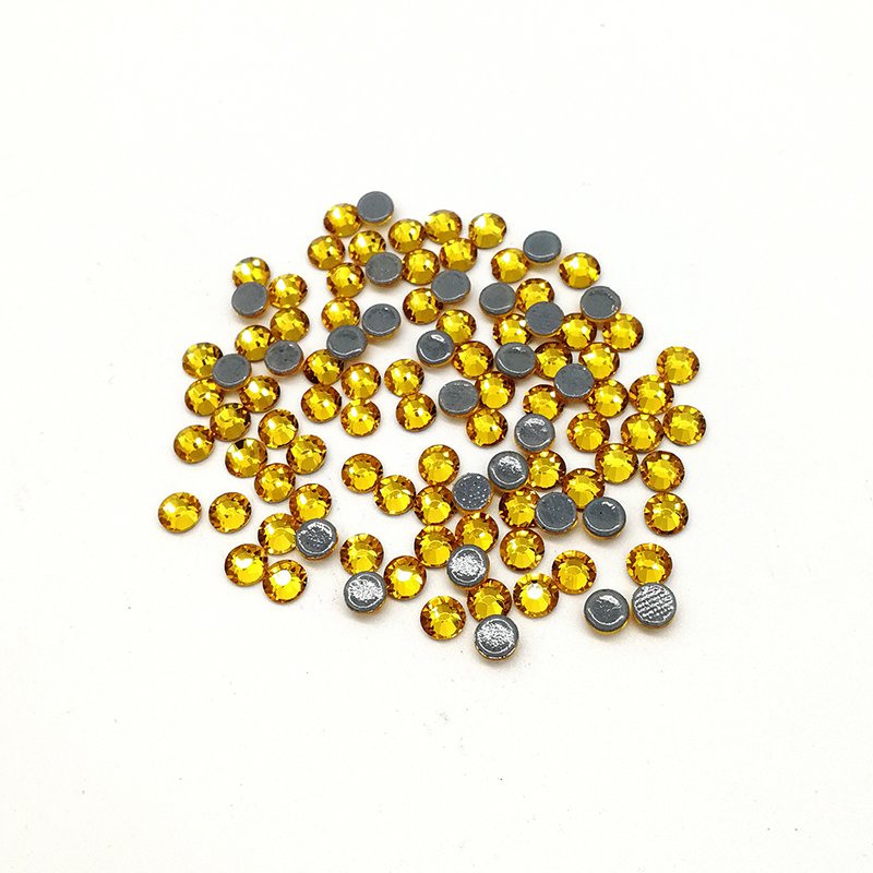 Glass rhinestones hotfix bulk flatback crystal nail art rhinestones bulk wholesale