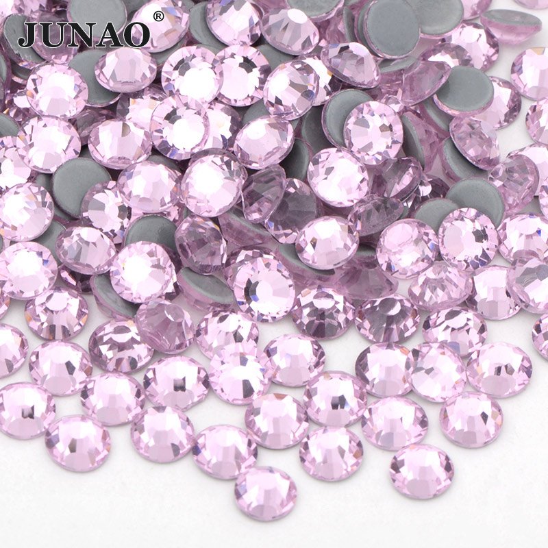Wholesale 100 Gross 14400pcs Bulk Package SS6 SS8 SS16 SS20 Iron On Transfer Glass Crystal Stone Hot Fix AB Crystal Rhinestone