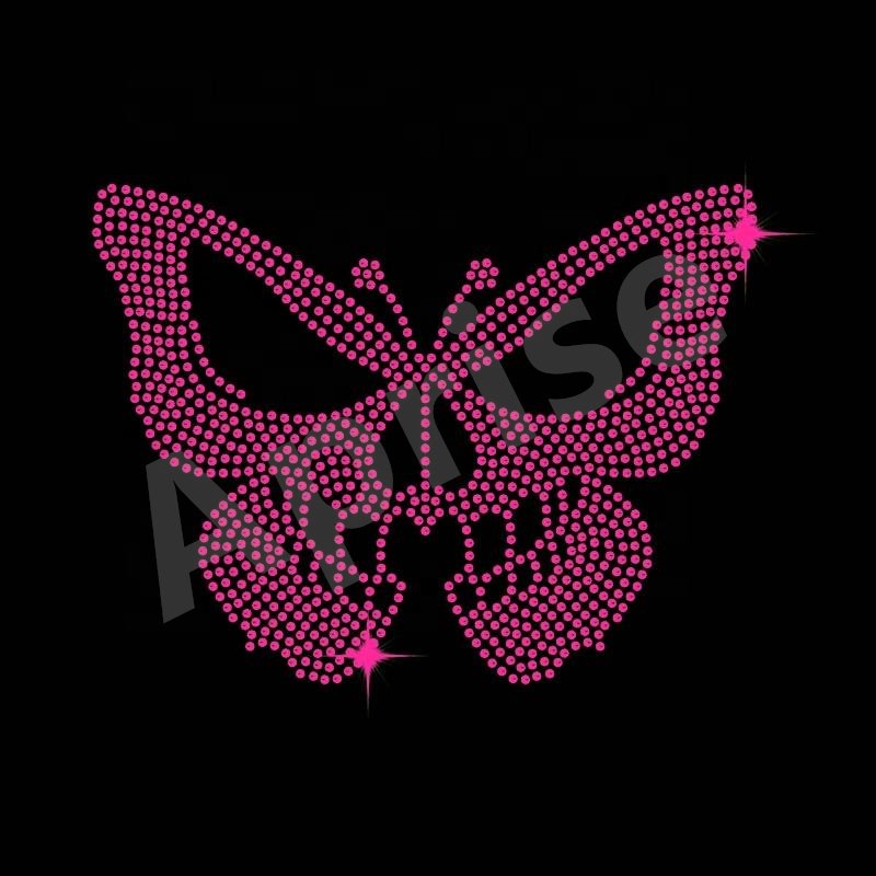 Aprise - Skull Butterfly Hotfix Motif Rhinestone Iron on Heat Transfer Garment Accessories