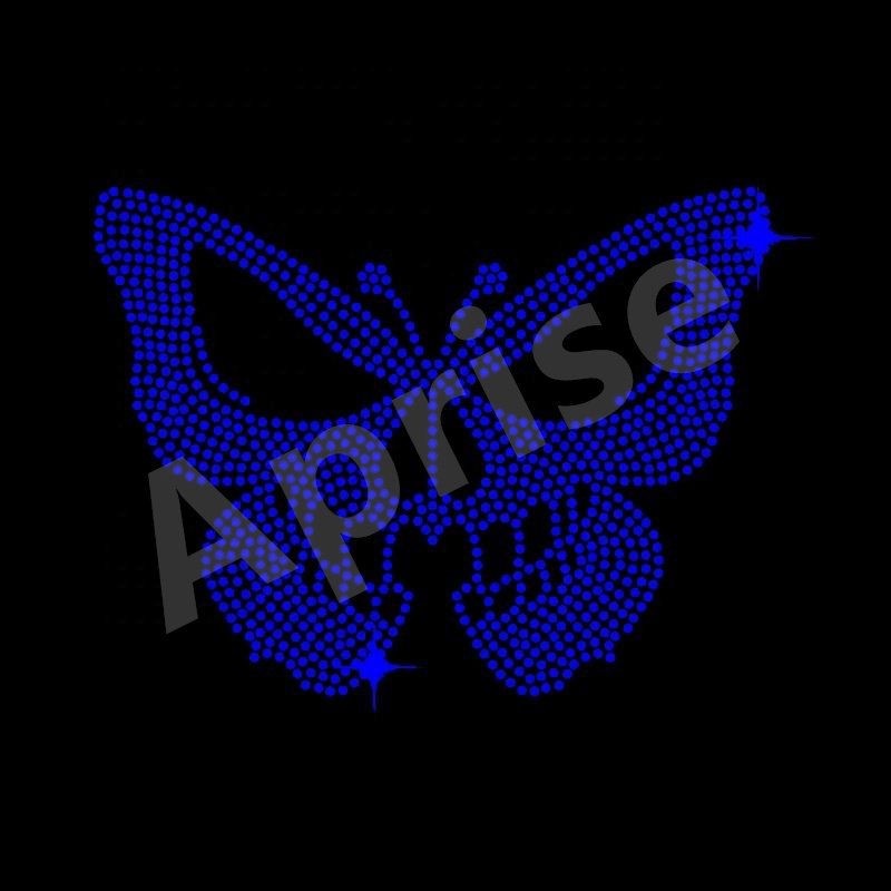 Aprise - Skull Butterfly Hotfix Motif Rhinestone Iron on Heat Transfer Garment Accessories