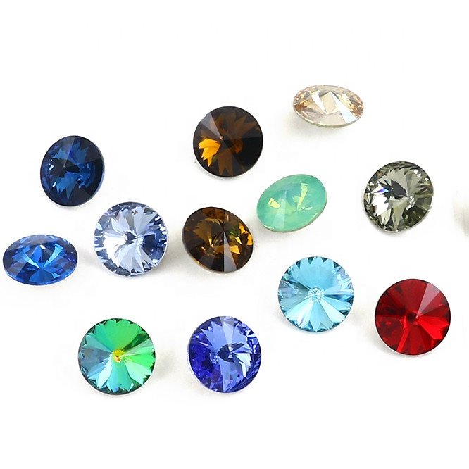 Dongzhou 6mm Rivoli crystal fancy stone k9 crystal rhinestones wholesale loose crystal beads for jewelry making diy accessories