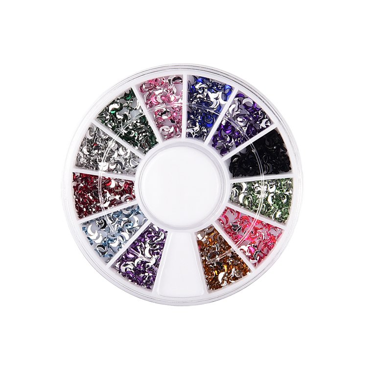 12 styles colorful round heart stars mixed shapes ab crystals flat back nail rhinestones nail art ab rhinestones for nails