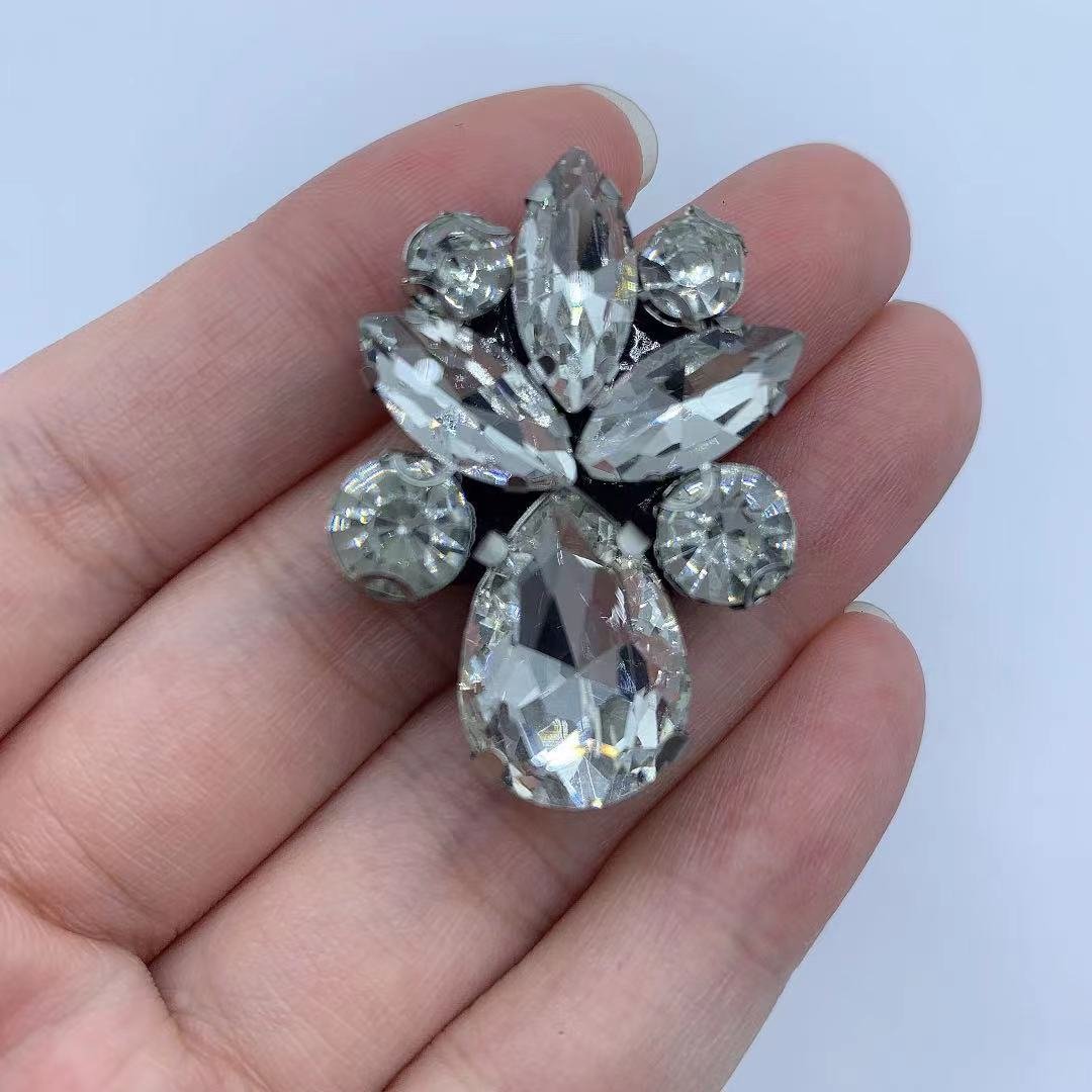 13*18 mm Crystal diamond beads patch glass drops Rhinestone applique for shoes bag accessories