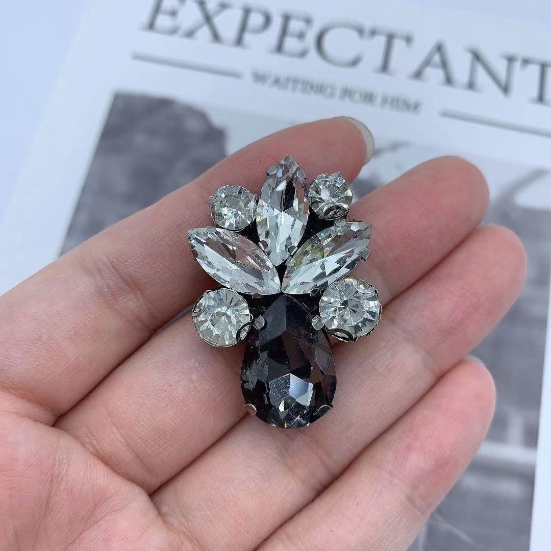 13*18 mm Crystal diamond beads patch glass drops Rhinestone applique for shoes bag accessories