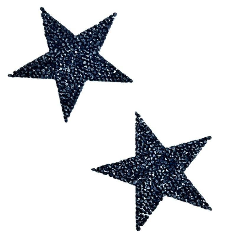 Solid resin rhinestone star patch rhinestone star heat transfer strass patch jeans
