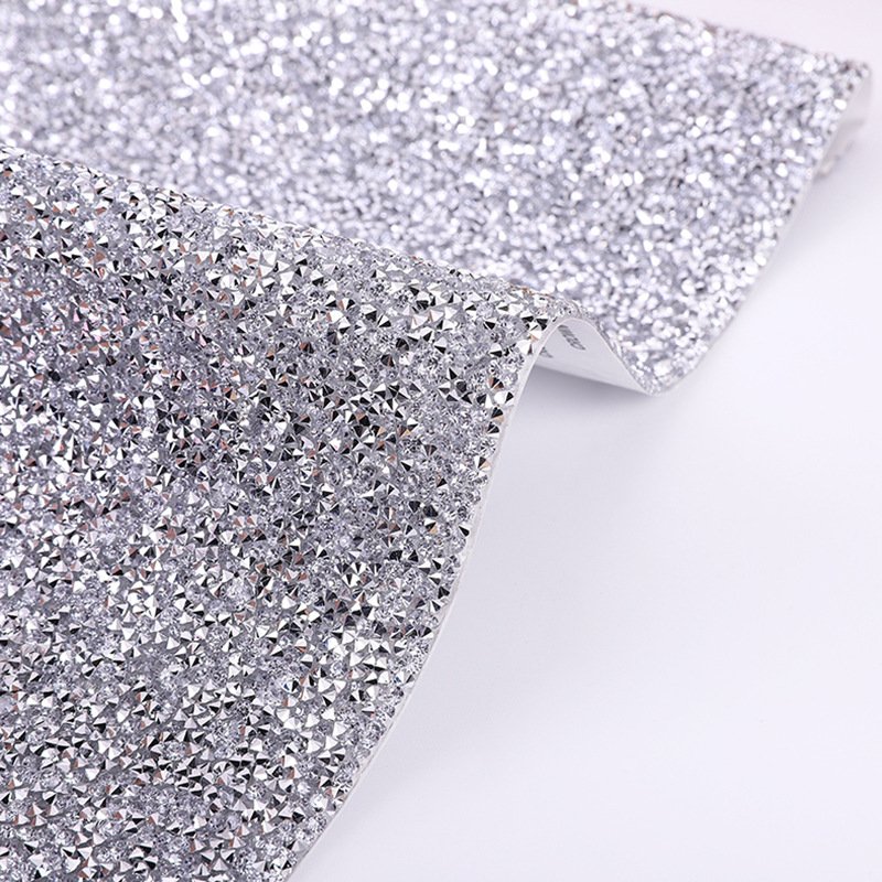Hot Selling Crystal Diamond Sheet Self- Adhesive Rhinestone Sheet Mesh Hotfix Crystal Rhinestone Sticker Sheets