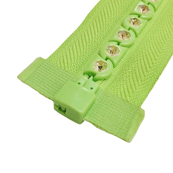 Hot sale new product diamond zipper rhinestone zippers with multi-color for bags or shoes