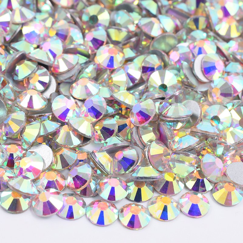 SS16 20 30 Shiny Light Siam AB Round Crystal Strass Applique Flatback Glass Rhinestone For Decoration