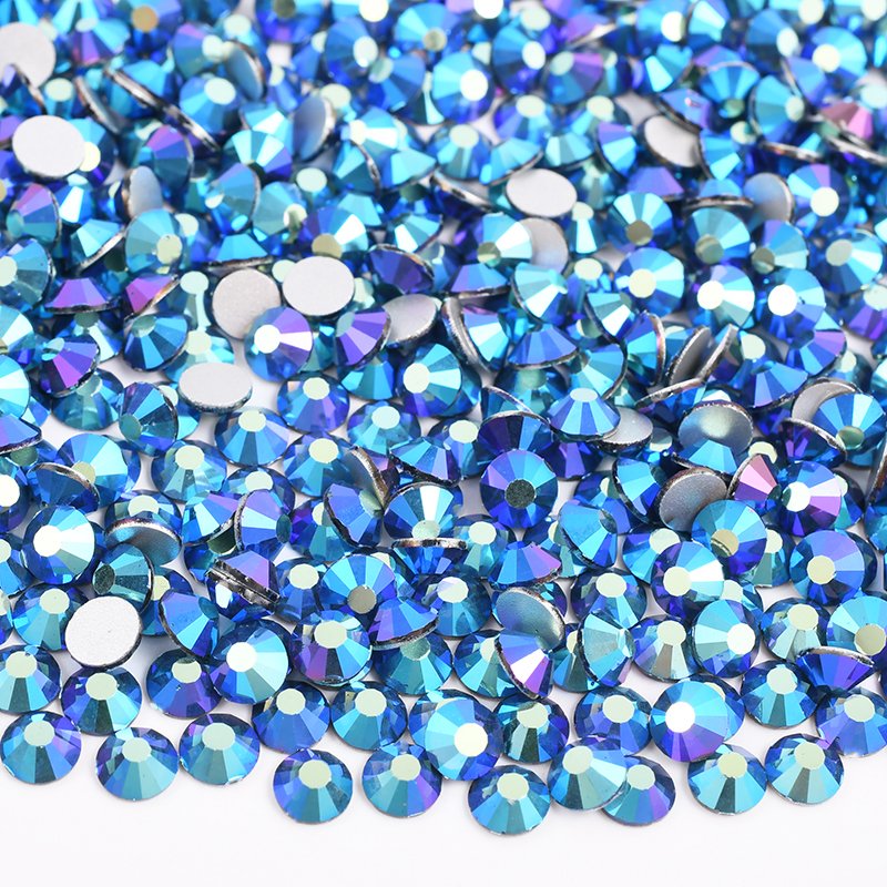 SS16 20 30 Shiny Light Siam AB Round Crystal Strass Applique Flatback Glass Rhinestone For Decoration