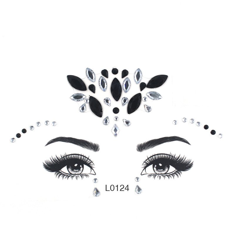 Factory Eye Shadow Decoration New Design Face rhinestone Jewels Hot Sales Body Art Rhinestones Adhesive Stickers
