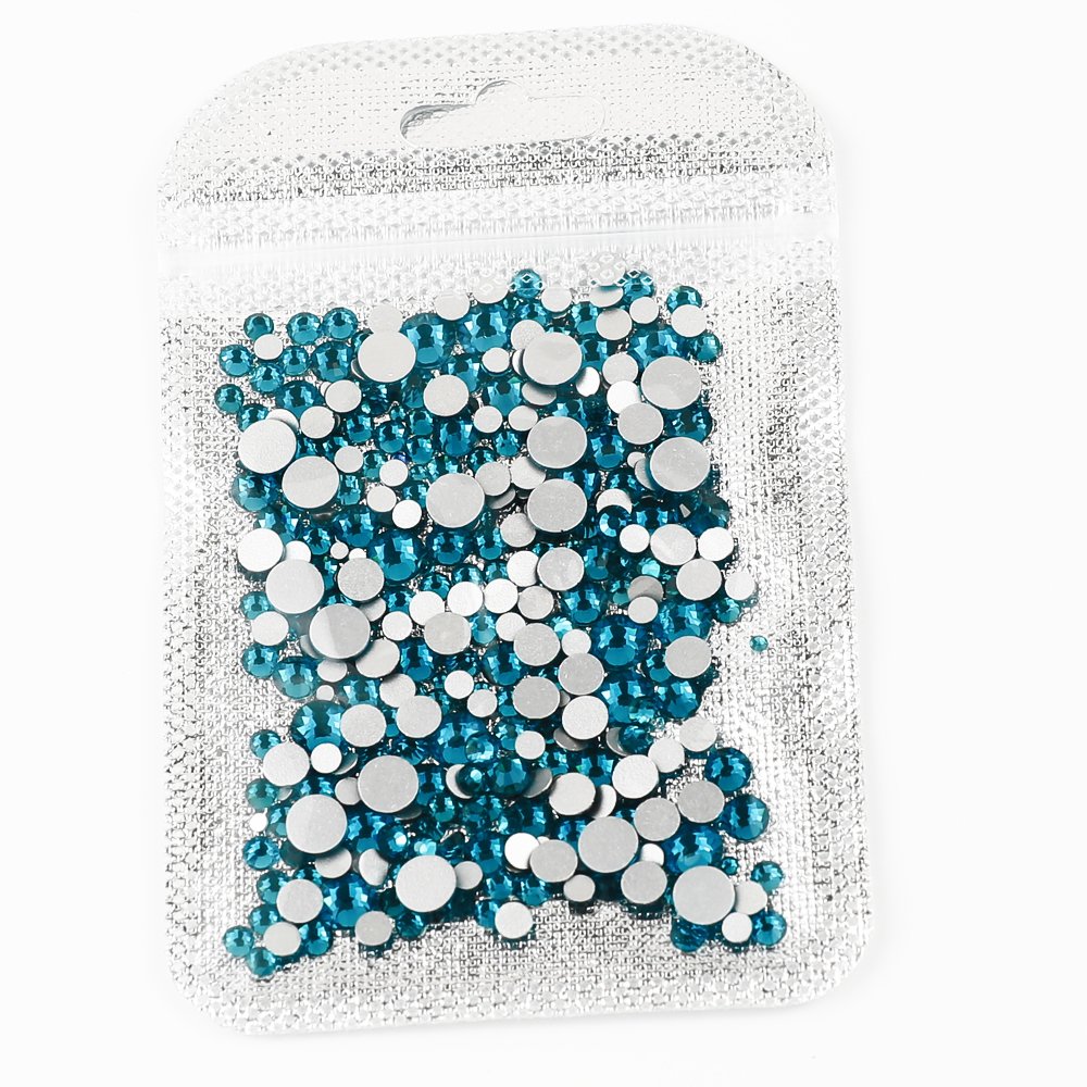 Factory Direct Sale mixed size ss3-ss20 1.3-3MM crystal ab Glass flatback rhinestones non hotfix For Nail Art DIY Design