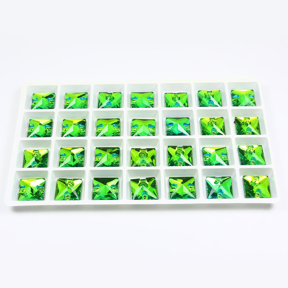 Square shape Sew on crystal Flatback rhinestones wholesale lead-free crystal beads for garment shoes diy sewing Accessories