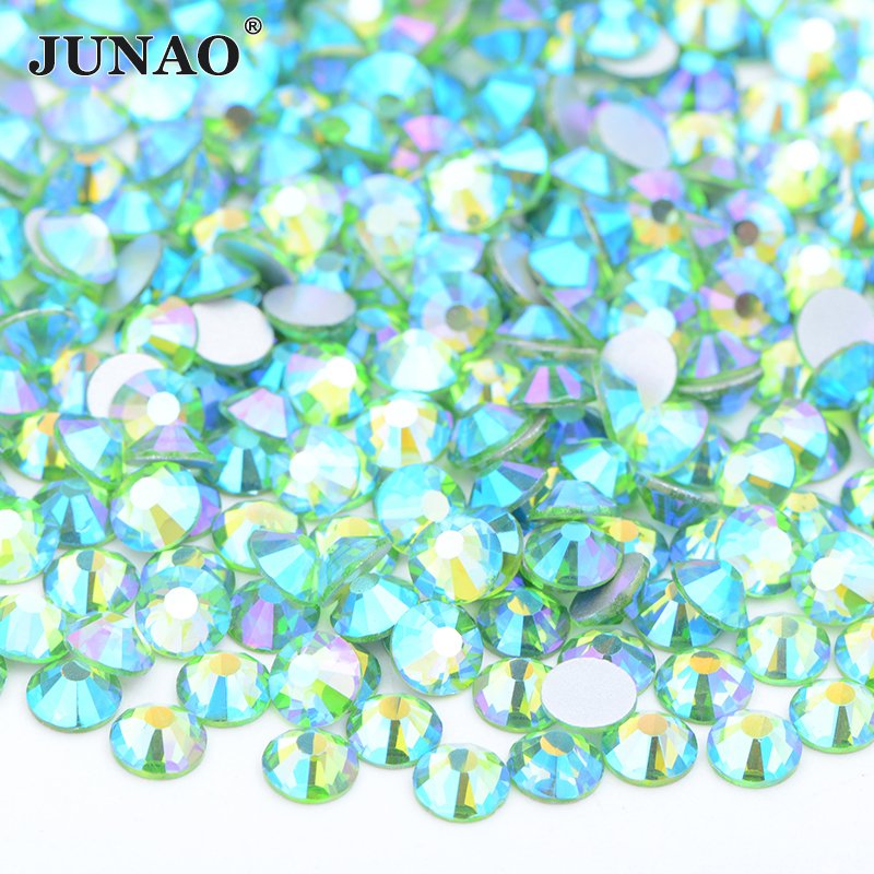 Wholesale ss6 ss8 ss10 ss12 ss16 ss20 ss30 Non Hotfix Strass Clear Nail Art Crystal Stones Flatback Glass Crystal Rhinestones