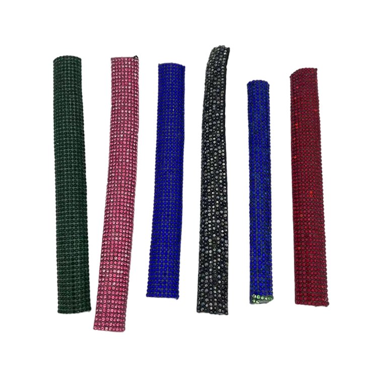 Factory classic custom rhinestone vamp Rhinestone trim with decorative upper shoe material