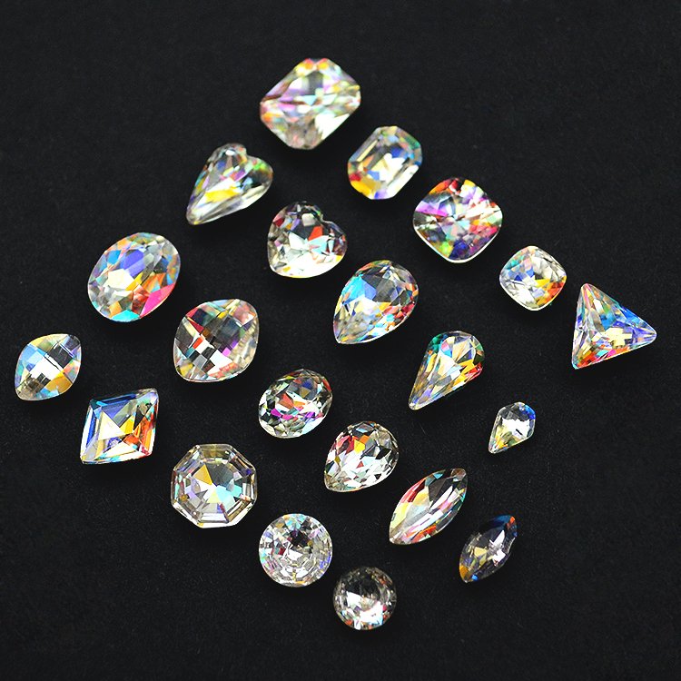K9 Shaped Nail Art Rhinestone Big Diamond Style Crystal Nail Art Stone