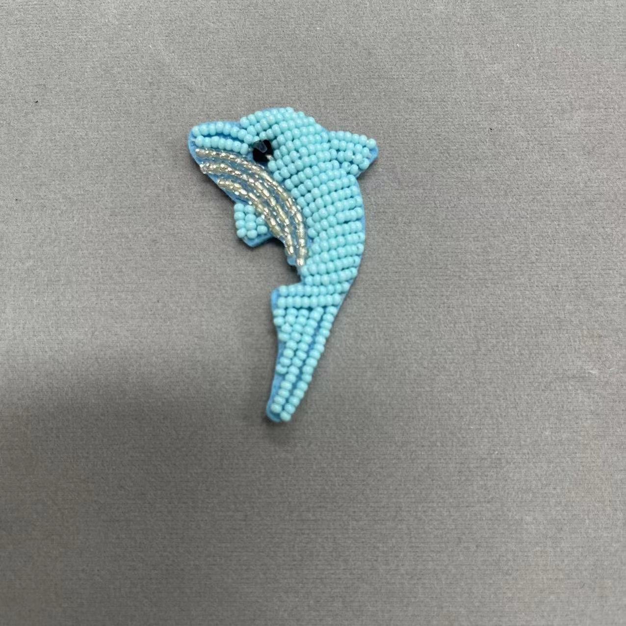 ZSY Custom Handmade Marine Animals Starfish Shells Sea Turtle Dolphin Beaded Rhinestone Patch 3D Glitter Applique For Clothing