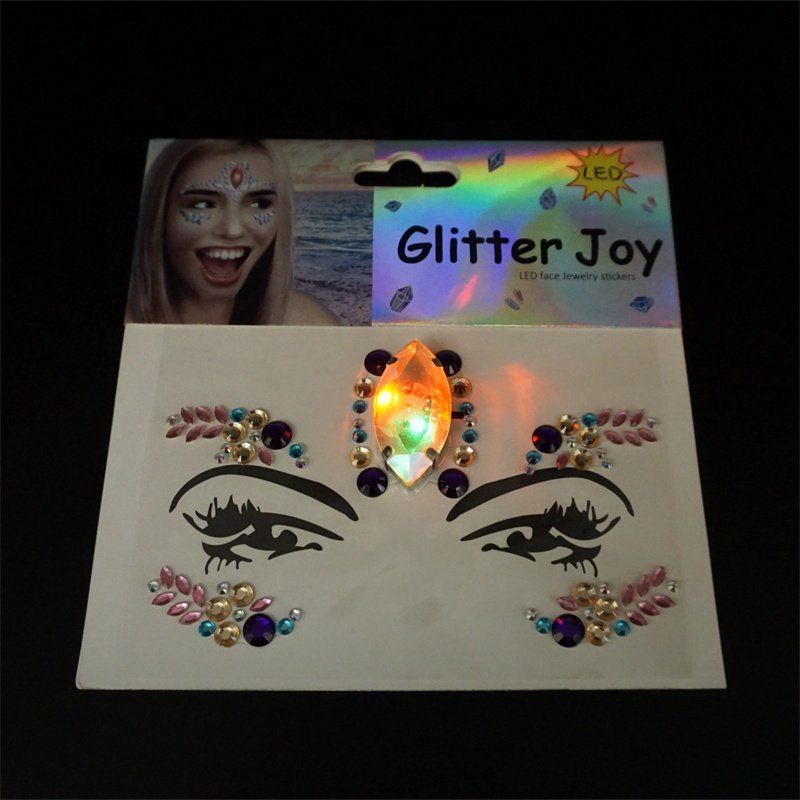 Free sample Crystal Rhinestone body jewelry Tattoo Stickers Face Gems designs for Body