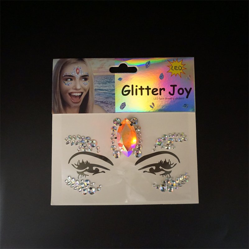 Free sample Crystal Rhinestone body jewelry Tattoo Stickers Face Gems designs for Body