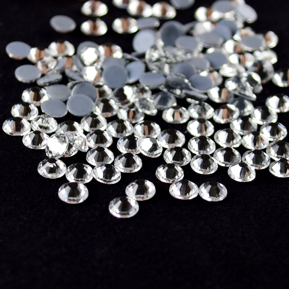 Lyco Hot sale ss6 ss8 ss10 ss12 ss16 ss20 crystal color glass hot-fix flatback rhinestones for DIY