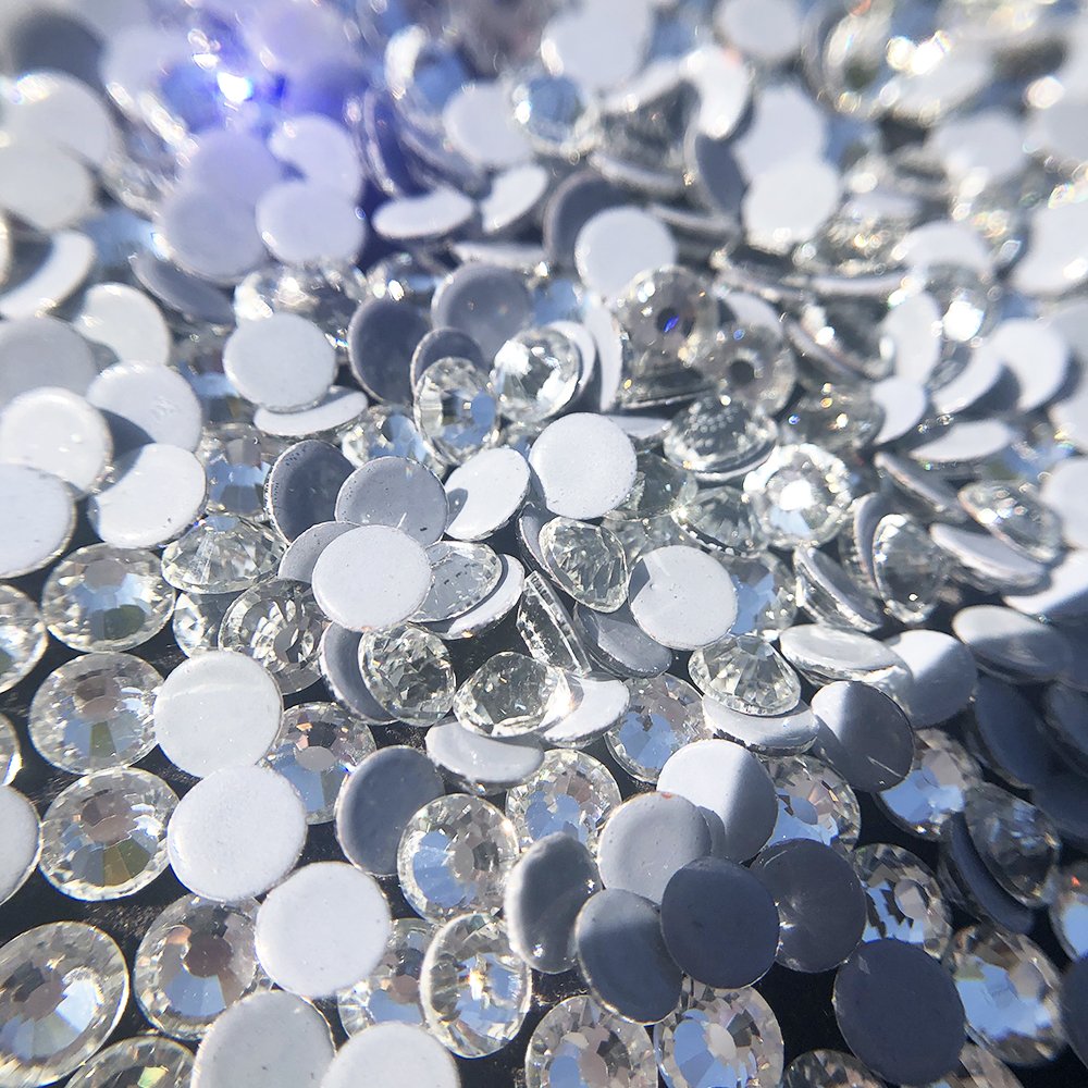 Lyco Hot sale ss6 ss8 ss10 ss12 ss16 ss20 crystal color glass hot-fix flatback rhinestones for DIY