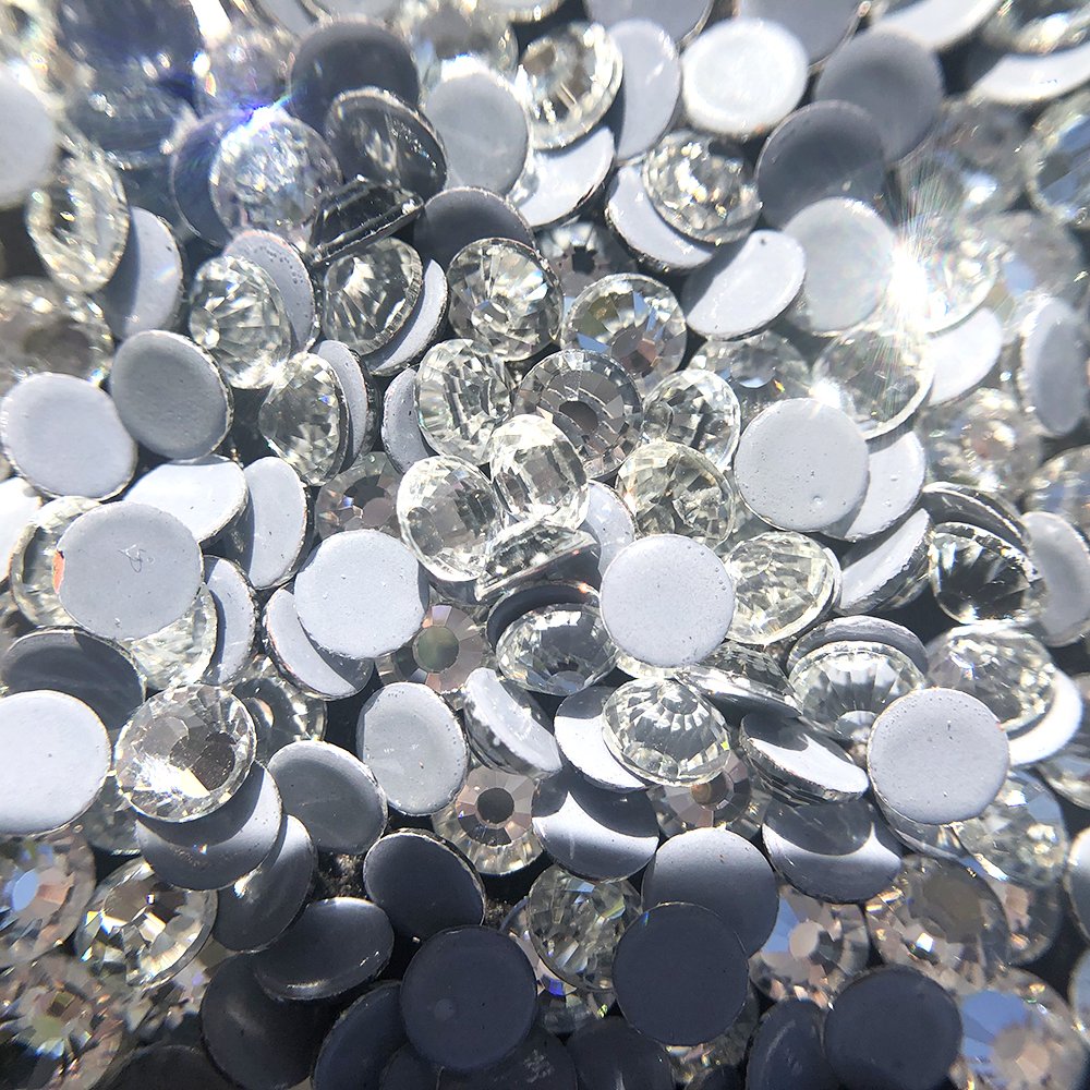 Lyco Hot sale ss6 ss8 ss10 ss12 ss16 ss20 crystal color glass hot-fix flatback rhinestones for DIY