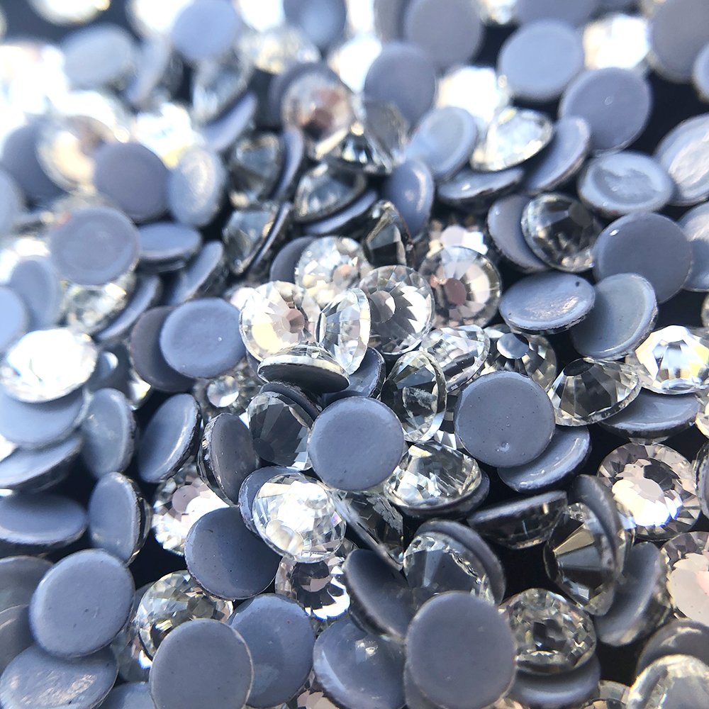 Lyco Hot sale ss6 ss8 ss10 ss12 ss16 ss20 crystal color glass hot-fix flatback rhinestones for DIY