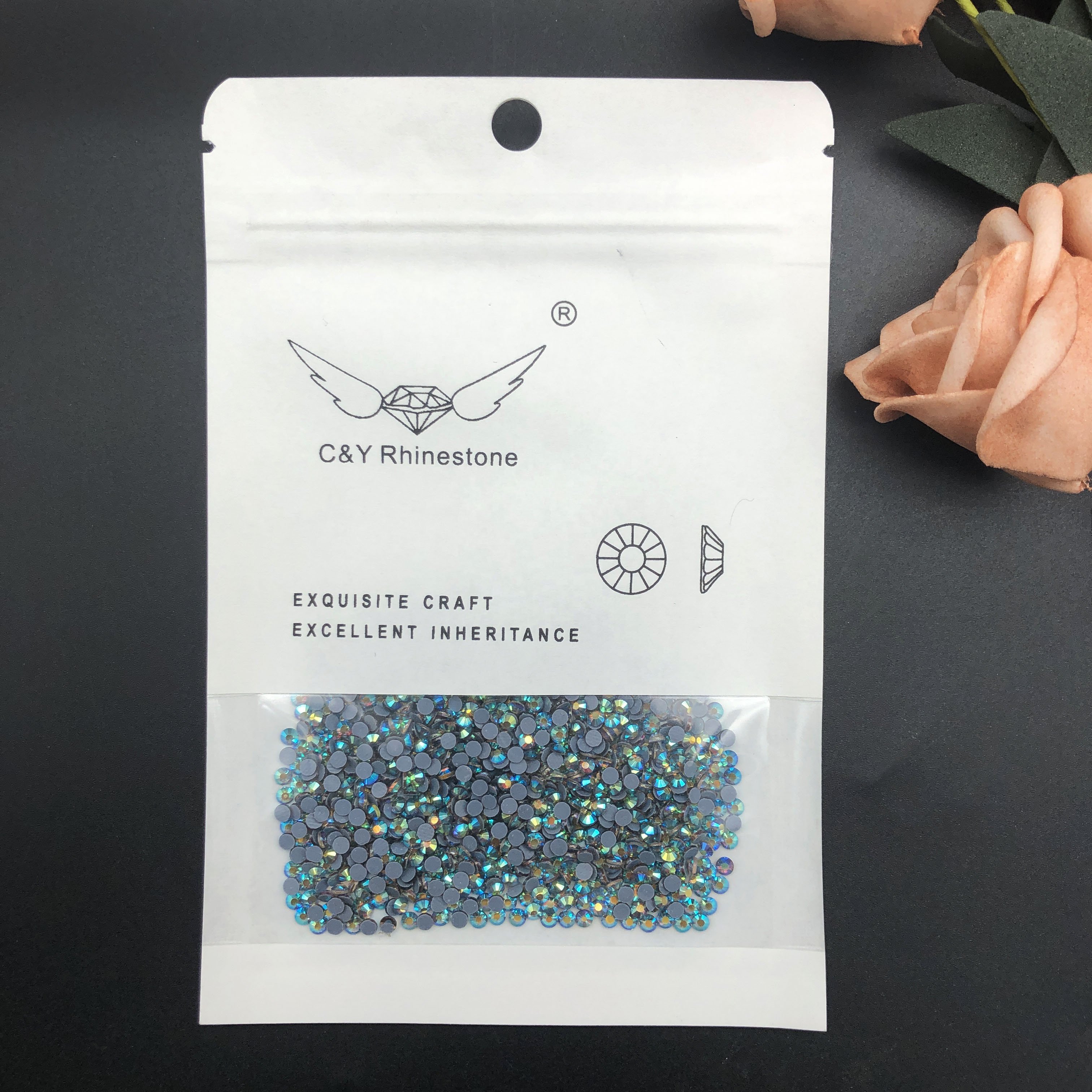 CY N1 Iron On Custom Rhinestone For Clothes Flatback Crystal Rhinestone Fabric Hotfix Rhinestones Bulk